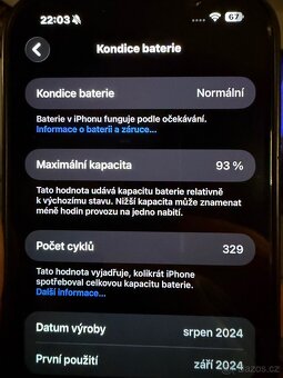 IPhone 16 PRO MAX 256GB Černý - 9
