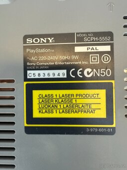Playstation 1 scph-5552 ČIP, OVP, PAL nová mechanika - 9