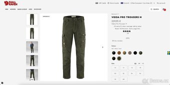 Nové outdoorové kalhoty Fjallraven Vidda Pro Trousers M - 9