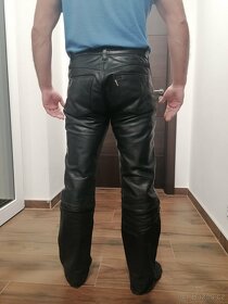 Kožené moto kalhoty ENJOY na postavu 170-175cm, satén - 9