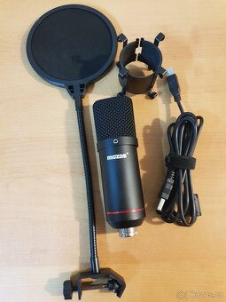 Mikrofon MOZOS s pop filtrem a stojanem - 9