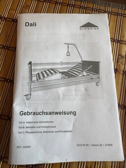 Elektrická polohovací postel Burmeier Dali IV v záruce - 9