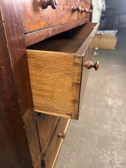 Starožitná komoda s mramorovou deskou (137028) - 9