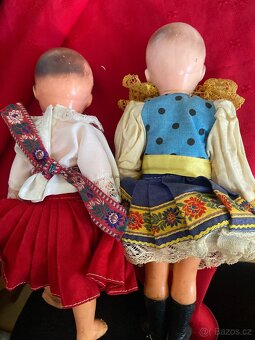 Panenky v kroji,výška cca 30cm - 9
