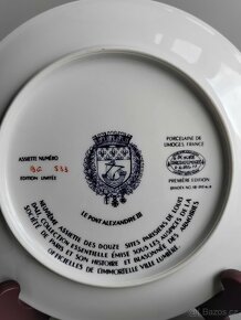 Porcelánový sběratelský talíře Limoges Francie 6 kus - 9