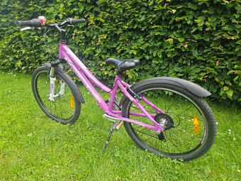 Dívčí růžové 24" horské hliníkové kolo FOX, rám 14" - 9
