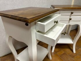 Noční stolek, 2ks , velký, antik - 9