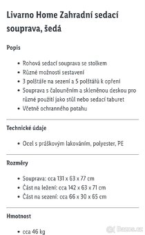Zahradní sestava umělý ratan antracit - 9