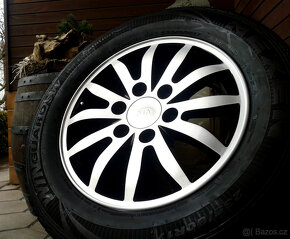alu R17 6x139,7 orig. Kia Carens + Hyundai H1, zimné pneu - 9