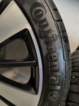 ALU kola Mercedes B 5x112 r18 Originál, pneu 5mm+TPMS - 9