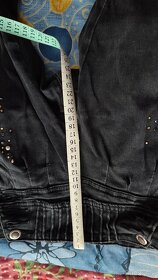 Černé džíny s kamínky - 9