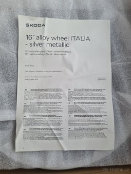NOVÉ Alu ITALIA 6,0J x 16" ET 35 Kamiq, Scala atd. ORIGINÁL - 9