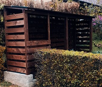 Dřevník - přístřešek na dřevo - 9