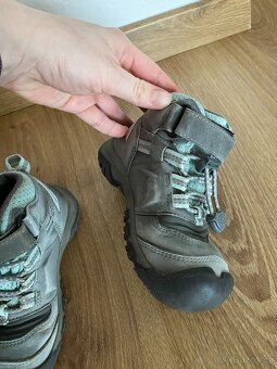Pohorky/trekové boty pro děti Keen ridge Flex mid WP vel. 25 - 9