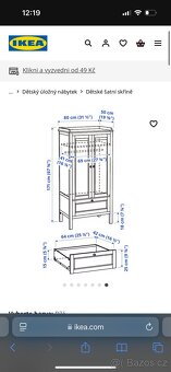 Skříň a přebalovací pult Ikea. - 9