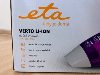 Vysavač ETA Verto 10,8 V Li-ion - 9