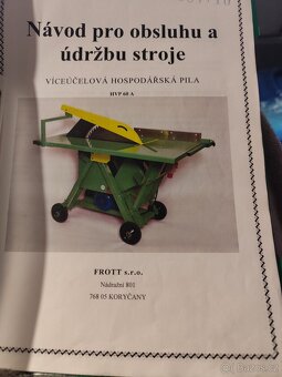 Víceúčelová hospodářská pila - HVP 60 A - 9