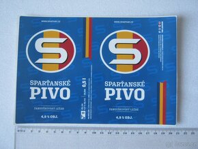 5x pivo pivní pivovar Strakonice Sparta Praha fotbal - 9