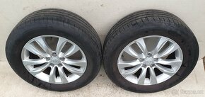 Originální Alu kola Kia Sorento 18" 5x114,3, pěkné Good Year - 9
