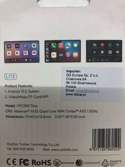 CarlinKit CPC200-TBox Adaptér Android auto/Apple carplay - 9