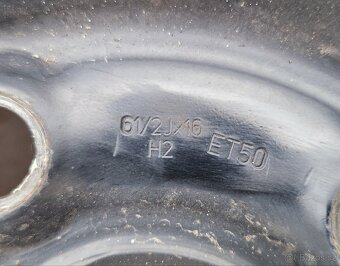 4x Plechovy Disk Octavia 5x112R16...Zimni pneu - 9