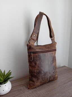 Vera Pelle crossbody taška kožená unisex - 9