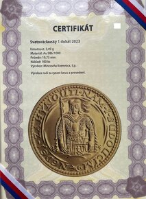 Sada svatováclavských dukátů 1923-2023-pouze 100ks - 9