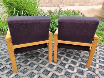 Retro dřevěná křesla Tatra Pravenec - 70. léta - 9