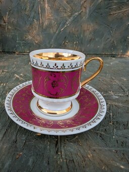 Vintage - Porcelánový moka set, Horní Slavkov. - 9