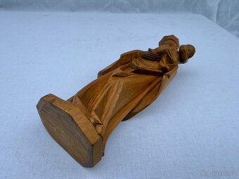 Dřevěná socha Panna Marie královna s jezulátkem - 9