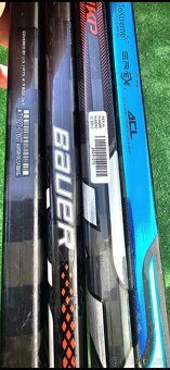 Profi hokejky Bauer a CCM – karbonové hole, 4 ks - 9