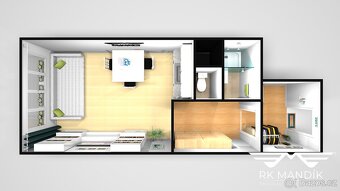 Pronájem byty 1+kk, 27 m2 - Praha - Malešice, ev.č. 670 - 9
