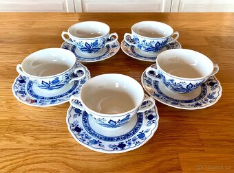 Starý porcelán Tirschenreuth polévková sada - 9