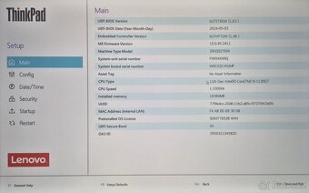 Lenovo X1 NANO, 13", i5 11th gen, 16GB RAM, 2TB SSD - 9