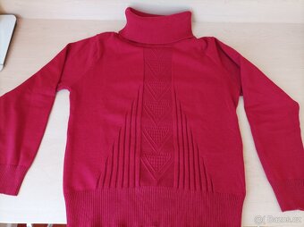 SVETR hnědý melír v. S- M // ROLÁK teplý v.M nenošený - 9