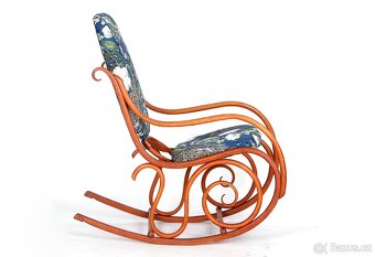 Parádní houpací křeslo THONET z období první republiky. - 9