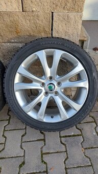 Alu kola 5x112 r17 Trifid originál Škoda Superb II zimní pne - 9