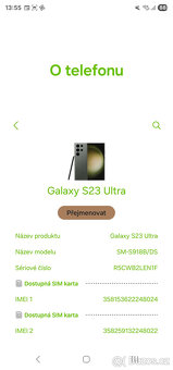 Prodám Samsung Galaxy S23 Ultra 12/512MB, ještě rok v záruce - 9