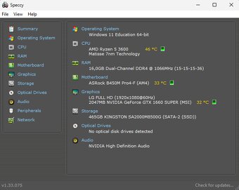Herní PC set + monitor | Ryzen 5, GTX 1660 SUPER 6GB, 16GB R - 9