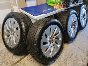 Alu kola Audi A6 A7 5x112 r18 Originál, pneu7mm 225/55/18 - 9