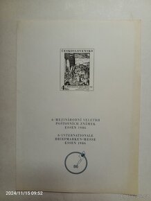 Poštovní známky, aršík, příležitostní tisk. - 9