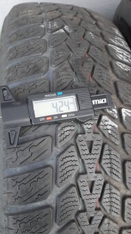 Originál alu kola škoda + zimní pneu 195/65 R15 - 9