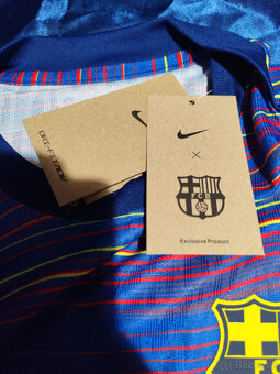 Dres Fc Barcelona Hráčsky Blaugrana Pásikavý Unikátny - 9