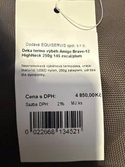 Výběhová deka Amigo 250g, 145 cm - 9