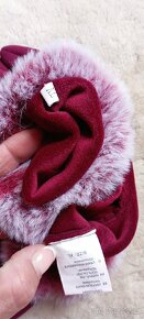 Nové rukavice s kožešinou zn."PIERRE CARDIN" - 9