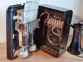 Starožitný nástěnný telefon Kellogg, USA 1910 - 9