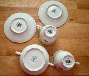 Nová porcelánová kávová souprava s cukřenkou - 9
