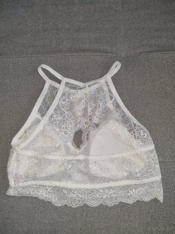 Nová dámská krajková podprsenka push up 75 B bralette - 9