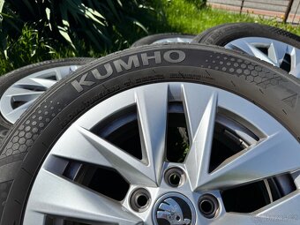 Stříbrná litá kola + letní pneu 185/65 R15 88H - 9