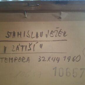 Obraz Stanislav Ježek 1961 zátiší-tempera - 9